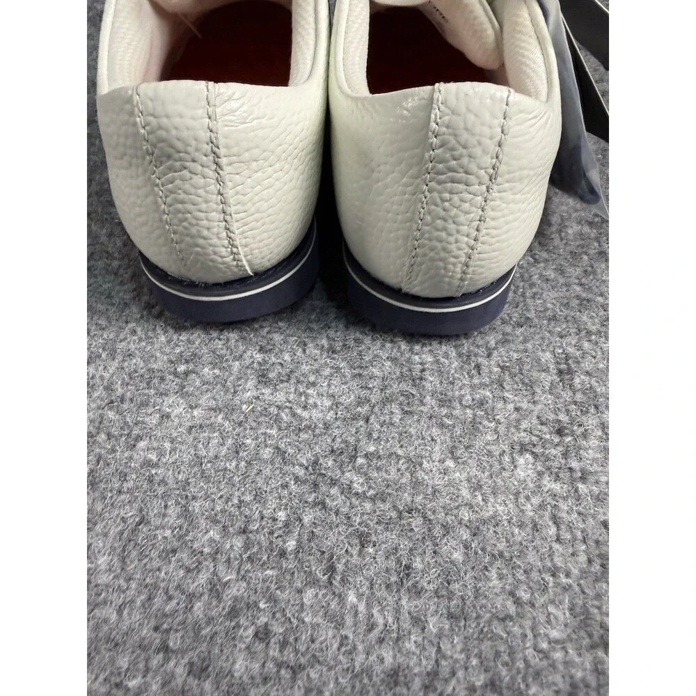 G/FORE G.112 Women’s Leather Saddle‑Stripe Golf Shoes–White/Navy/Red–Sz 5.5 New